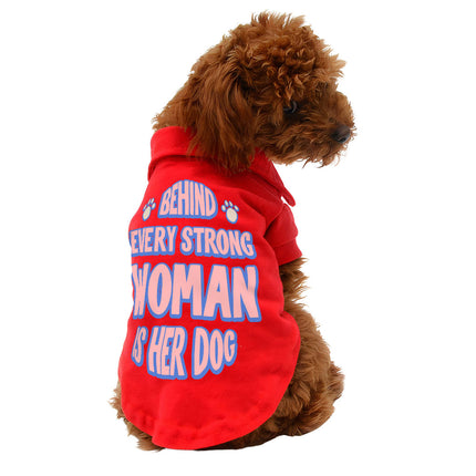 Behind Every Woman Is Her Dog Dog Polo Shirt - Cute Dog T-Shirt - Unique Dog Clothing