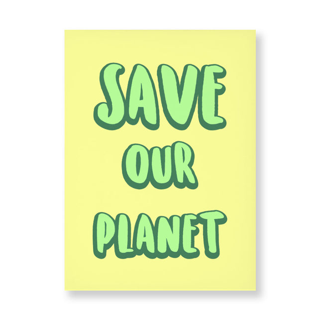 Save the Planet Wall Picture - Earth Day Stretched Canvas - Trendy Wall Art