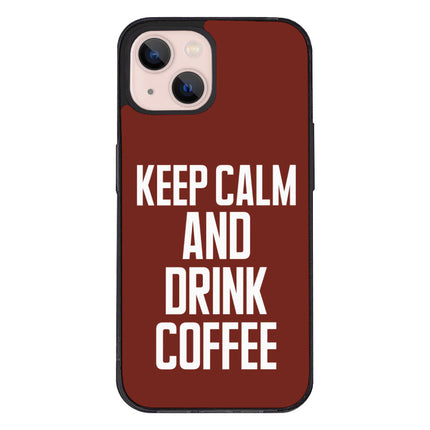 Coffee iPhone 13 Mini Case - Keep Calm Phone Case for iPhone 13 Mini - Cool iPhone 13 Mini Case