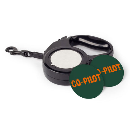 Co Pilot Retractable Pet Leash - Best Print Leash - Cool Quote Dog Leash