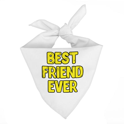 Best Friend Ever Pet Bandana - Cute Design Dog Bandana - Best Print Pet Scarf