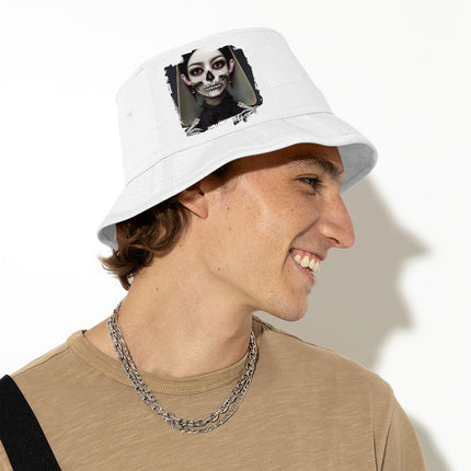 3D Skeleton Bucket Hat - Vintage Hat - Artwork Bucket Hat