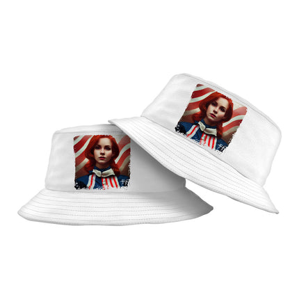 Patriotic Design Bucket Hat - Art Print Hat - Themed Bucket Hat