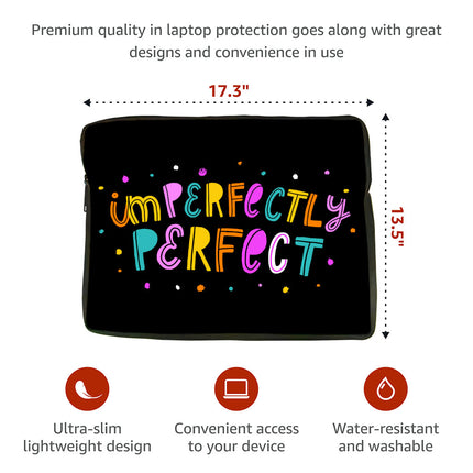 Imperfectly Perfect MacBook Air 14" Two-Sided Sleeve - Funny Laptop Sleeve - Best MacBook Sleeve