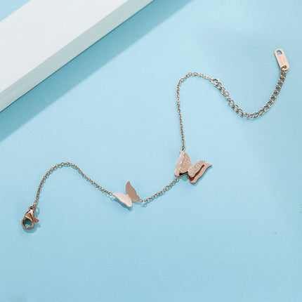 Rose Gold Butterfly Bracelet