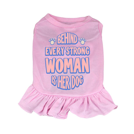 Behind Every Woman Is Her Dog Dog Sundress - Cute Dog Dress Shirt - Unique Dog Clothing