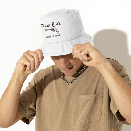 Handgun Bucket Hat - Revolver Hat - Cool Bucket Hat