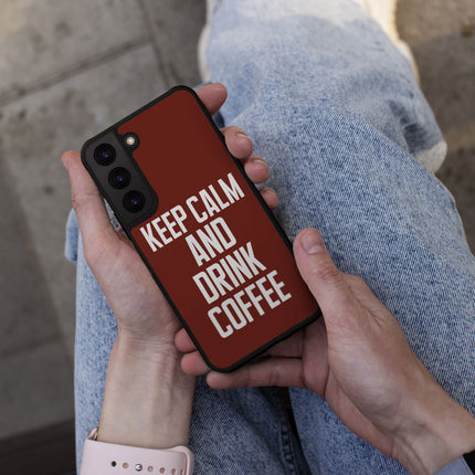 Coffee Samsung S22 Plus Phone Case - Keep Calm Phone Case for Samsung S22 Plus - Cool Samsung S22 Plus Phone Case