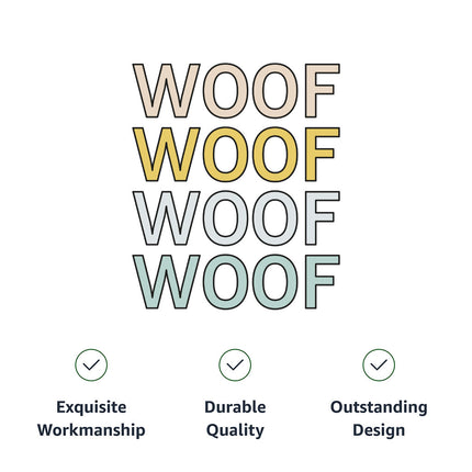 Woof Dog Polo Shirt - Word Art Dog T-Shirt - Beautiful Dog Clothing