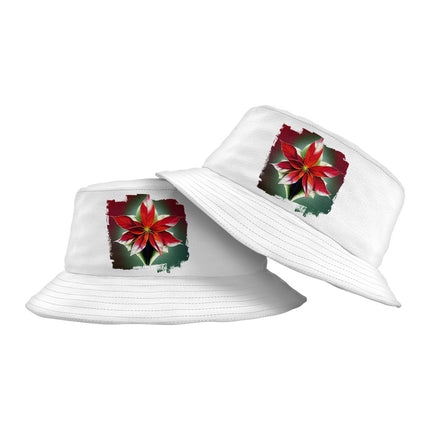 Flower Graphic Bucket Hat - Beautiful Hat - Printed Bucket Hat