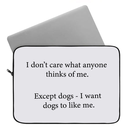 Dog Lover Dell 16" Sleeve - Printed Laptop Sleeve - Funny Laptop Sleeve with Zipper
