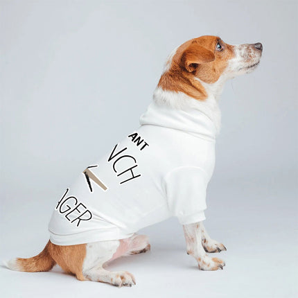Assistant Branch Manager Dog Hoodie - Minimalist Dog Coat - Print Dog Clothing