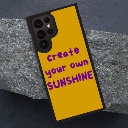 Sunshine Samsung S22 Ultra Phone Case - Cute Phone Case for Samsung S22 Ultra - Printed Samsung S22 Ultra Phone Case