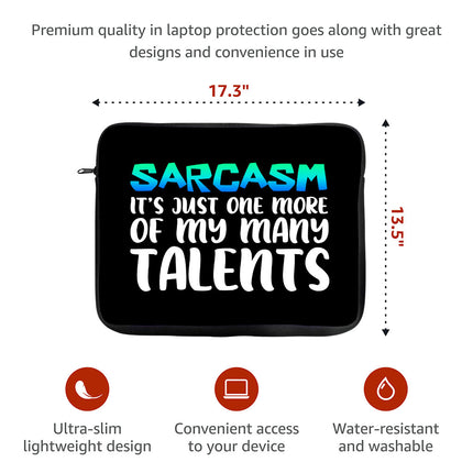 Sarcasm MacBook Pro 16" Two-Sided Sleeve - Funny Laptop Sleeve - Printed MacBook Sleeve