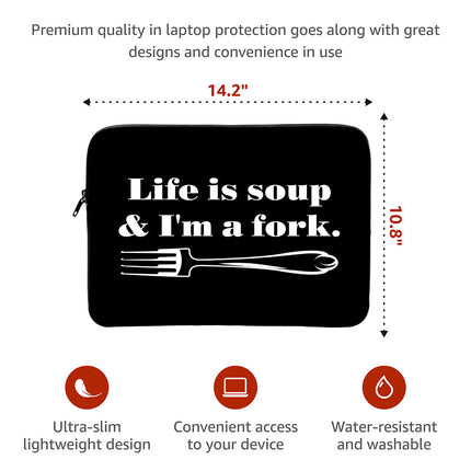 Best Funny MacBook Air 14" Sleeve - Cool Laptop Sleeve - Printed MacBook Sleeve