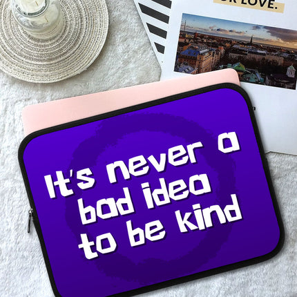 Quote HP 16" Sleeve - Cute Laptop Sleeve - Printed Laptop Sleeve with Zipper