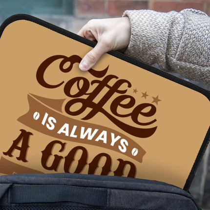 Coffee iPad Sleeve - Creative Tablet Sleeve - Themed Carrying Case