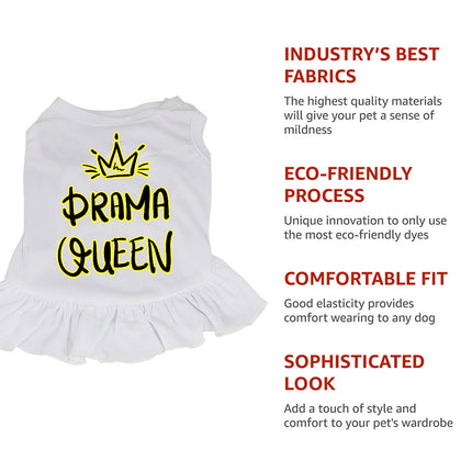 Drama Queen Dog Sundress - Funny Dog Dress Shirt - Themed Dog Clothing