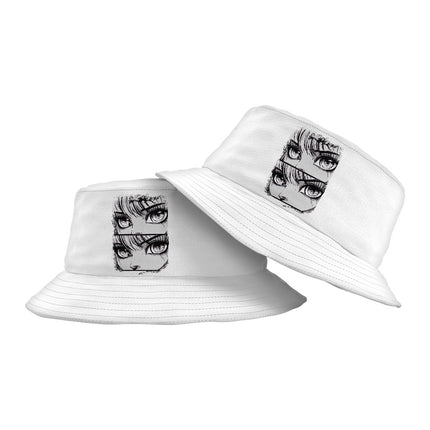 Anime Eyes Bucket Hat - Graphic Hat - Trendy Bucket Hat