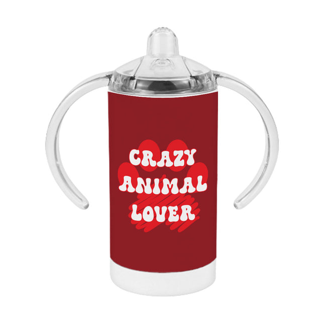 Animal Lover Sippy Cup - Graphic Baby Sippy Cup - Paw Print Sippy Cup