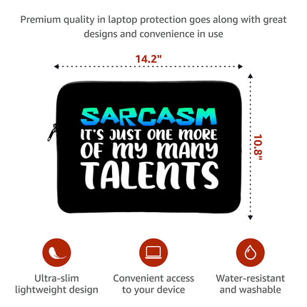 Sarcasm MacBook Air 14" Sleeve - Funny Laptop Sleeve - Printed MacBook Sleeve