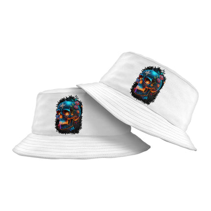 Cool Skull Bucket Hat - Floral Hat - Best Design Bucket Hat