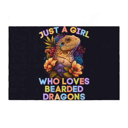 Bearded Dragon Puzzles - Girl Print Jigsaw Puzzle - Floral Design Puzzles