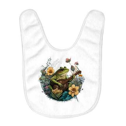 Cute Frog Baby Bibs - Flower Baby Feeding Bibs - Funny Bibs for Eating