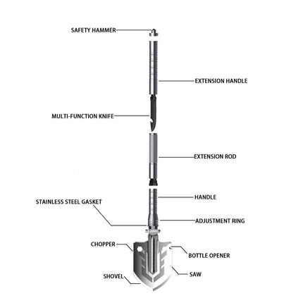 Multi-Purpose Folding Shovel