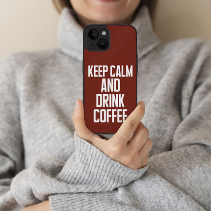 Coffee iPhone 14 Plus Case - Keep Calm Phone Case for iPhone 14 Plus - Cool iPhone 14 Plus Case