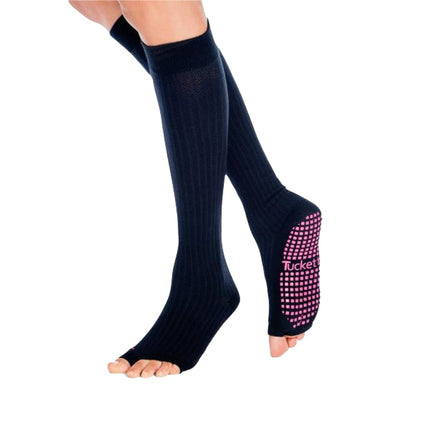 Knee High Socks In Solid Black