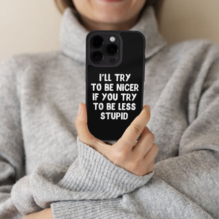 Sarcastic iPhone 14 Pro Case - Funny Quote Phone Case for iPhone 14 Pro - Best Design iPhone 14 Pro Case