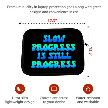 Quote Affirmation HP 16" Sleeve - Cool Printed Laptop Sleeve - Themed Laptop Sleeve with Zipper