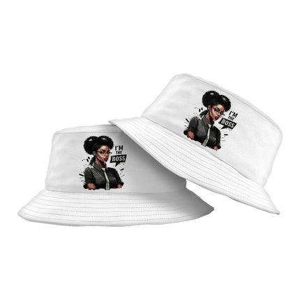 Cute Anime Girl Bucket Hat - Printed Hat - Themed Bucket Hat