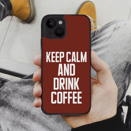 Coffee iPhone 14 Plus Case - Keep Calm Phone Case for iPhone 14 Plus - Cool iPhone 14 Plus Case