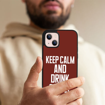 Coffee iPhone 13 Case - Keep Calm Phone Case for iPhone 13 - Cool iPhone 13 Case