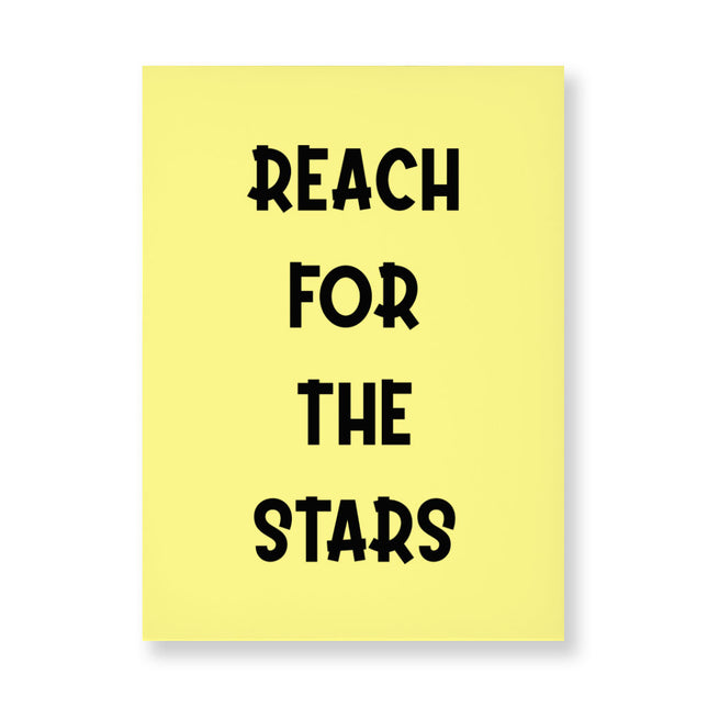 Reach for the Stars Wall Picture - Motivational Quote Stretched Canvas - Cool Wall Art