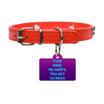 Funny Design Pet ID Tag - Sarcastic Pet Tag - Cool Saying Pet ID Tag