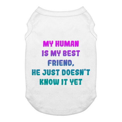Cute Design Dog Tank - Creative Dog T-Shirt - Quote Dog Clothing