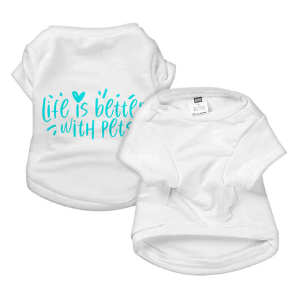 Life Is Better With Pets Dog T-Shirt - Kawaii Dog Shirt - Printed Dog Clothing