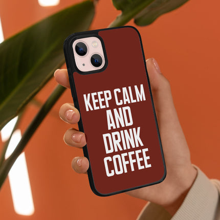 Coffee iPhone 13 Mini Case - Keep Calm Phone Case for iPhone 13 Mini - Cool iPhone 13 Mini Case