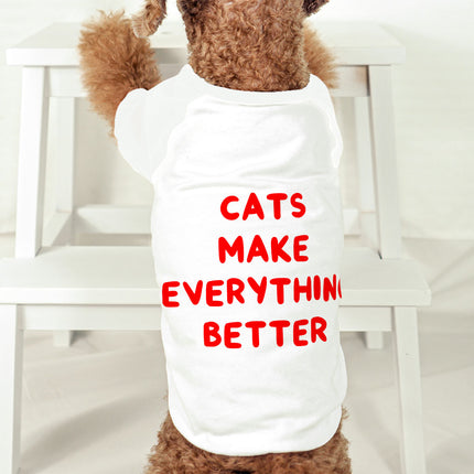 Cool Funny Dog T-Shirt - Funny Cat Quote Dog Shirt - Cute Dog Clothing